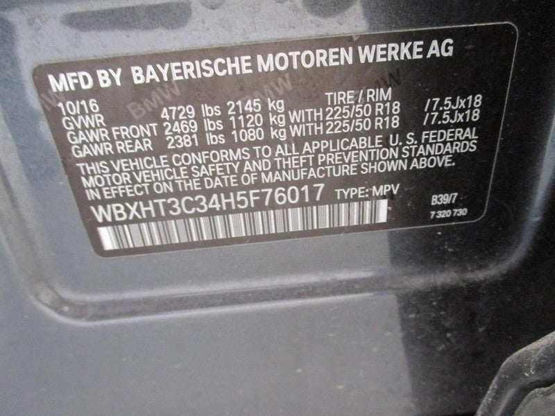 Speedometer Cluster MPH Thru 10/31/16 Fits 16-17 BMW X1 1944056