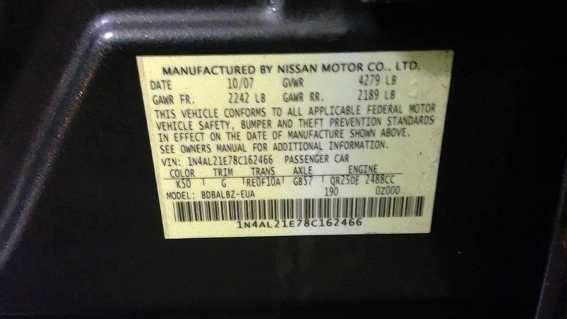 Starter Motor 4 Cylinder Coupe Fits 07-13 ALTIMA 1741688