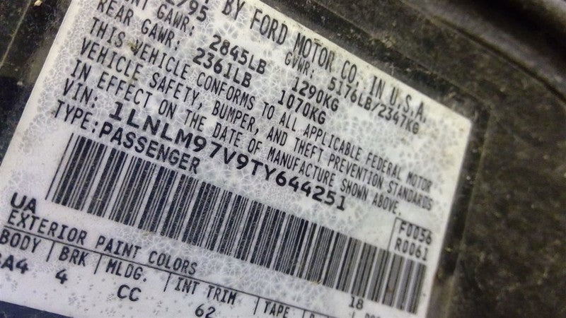Alternator Fits 95-97 LINCOLN CONTINENTAL 1709379