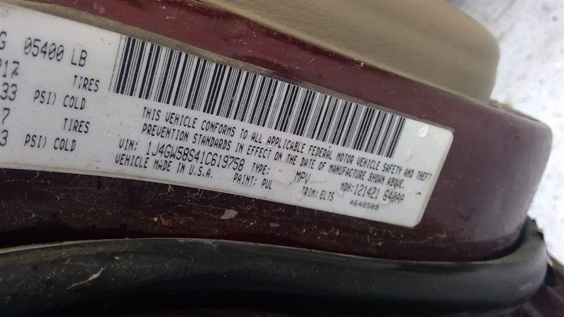 AC Compressor Fits 00-01 GRAND CHEROKEE 1702506