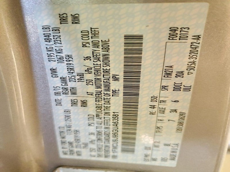 ESCAPE    2016 Dash Bezel 1858148