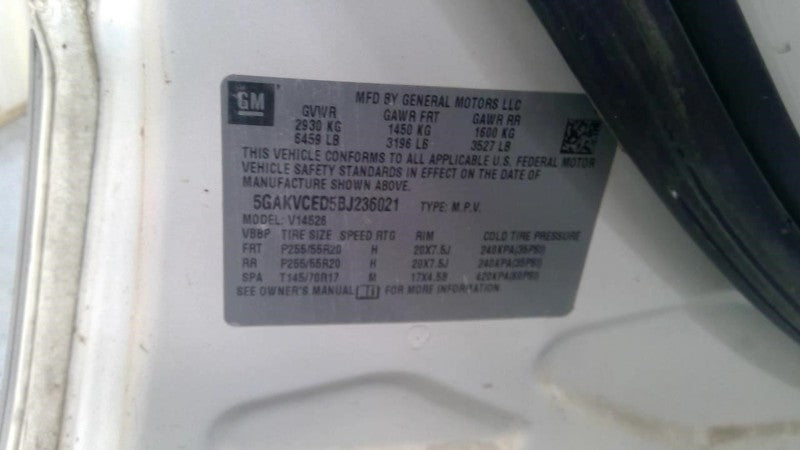 ENCLAVE   2011 Glove Box 2001025