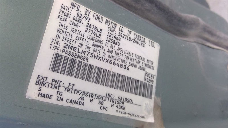 Starter Motor Thru 3/13/05 Fits 96-05 CROWN VICTORIA 1718893
