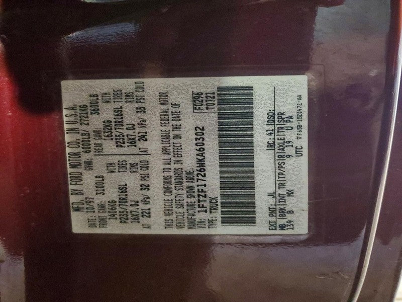 F150      1998 Fuse Box Engine 1879822