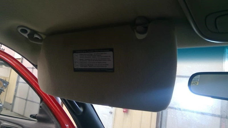 Driver Left Sun Visor Thru 2/21/03 Fits 00-03 DAKOTA 1723464