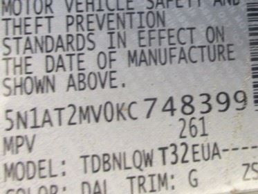 Passenger Front Knee VIN 5 1st Digit Usa Built AWD Fits 14-20 ROGUE 15