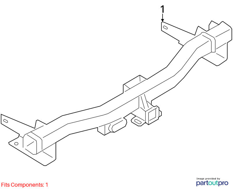 Rear Bumper Reinforcement 131.6" Wb Extended Fits 18-24 EXPEDITION 169