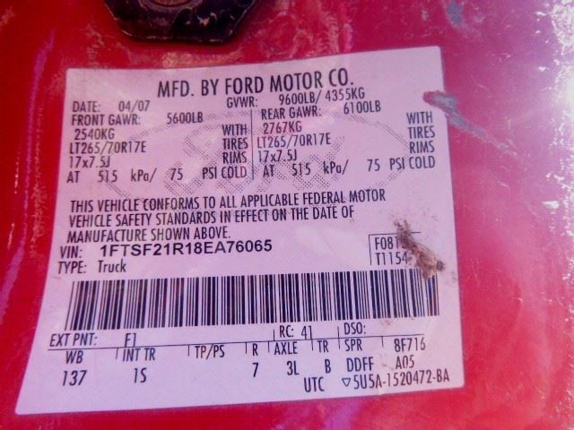 F250SD    2008 Wheel 1699667