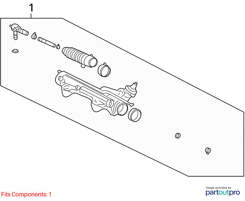 Steering Gear/Rack Power Rack And Pinion 4 Door Fits 02-03 EXPLORER 20
