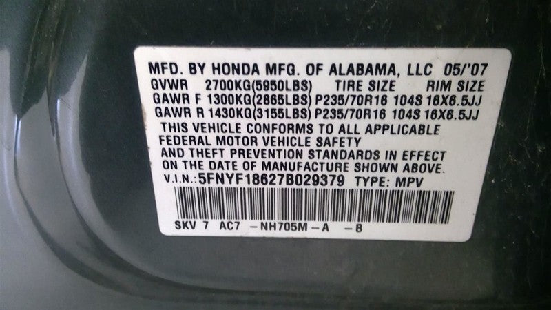 Power Steering Pump Fits 05-08 PILOT 1693540