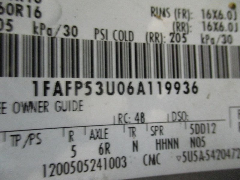 AC Compressor Fits 06-07 TAURUS 1909236