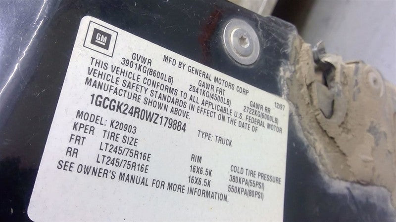 Transfer Case 5.7L 4L80E Transmission Fits 95-00 CHEVROLET 2500 PICKUP