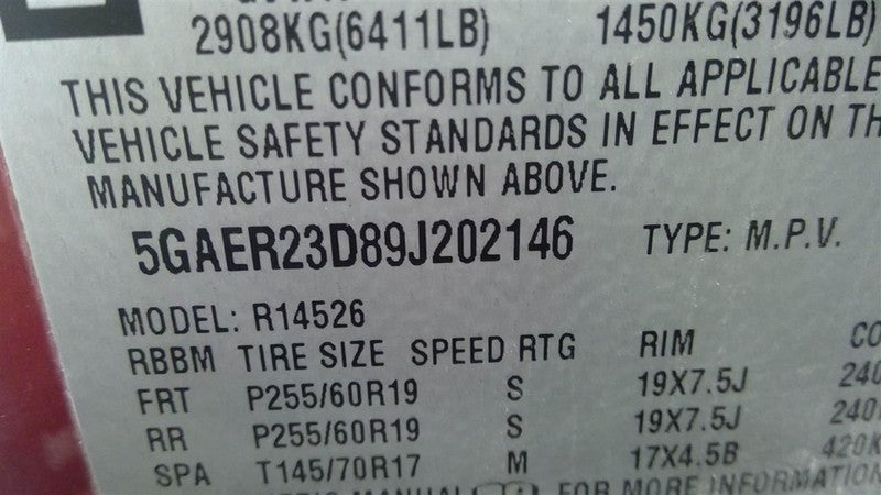Automatic Transmission FWD Fits 09 ACADIA 1676976