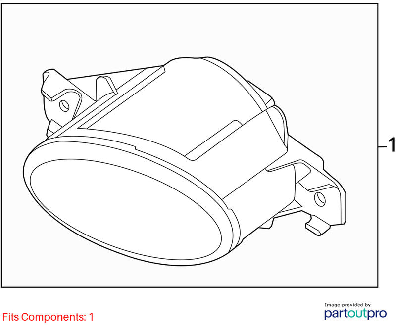 Passenger Corner/Park Light Fog-driving Bumper Mounted Fits 04-19 SENT