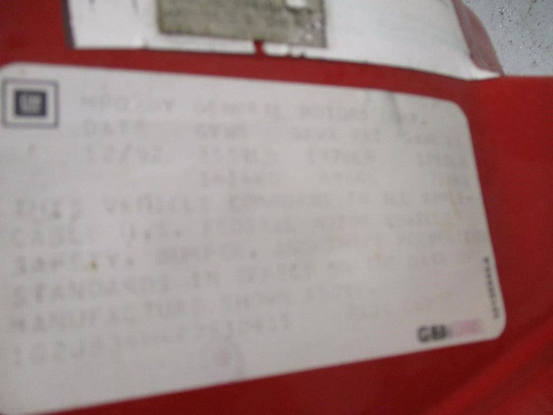 Grille Without Concealed Headlamps Fits 89-94 SUNBIRD 1942412