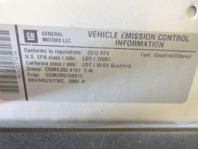 Automatic Transmission 6 Speed FWD Opt MH7 Fits 12 EQUINOX 1719406