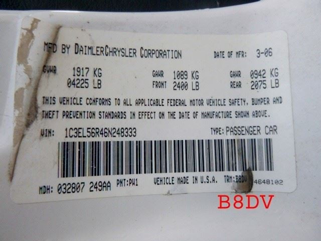 Automatic Transmission Convertible 2.7L Fits 05-06 SEBRING 1619082