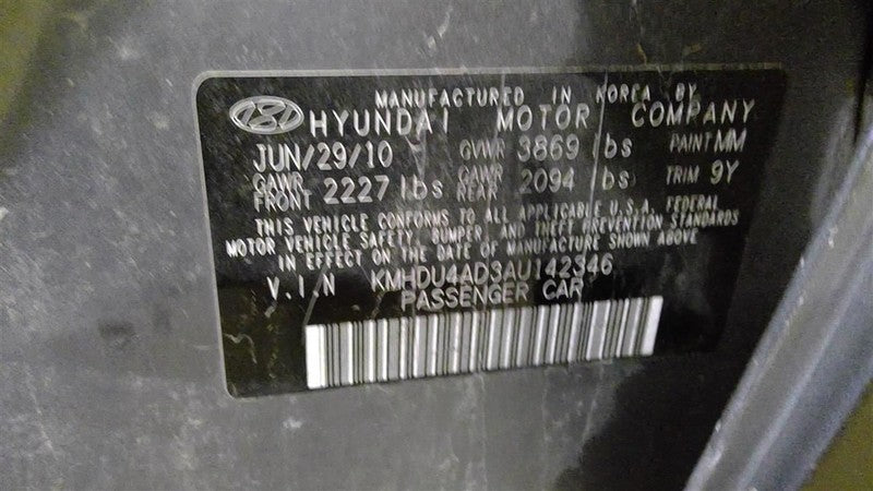 Automatic Transmission 2.0L Sedan Bottom Pan Fits 09-10 ELANTRA 169591