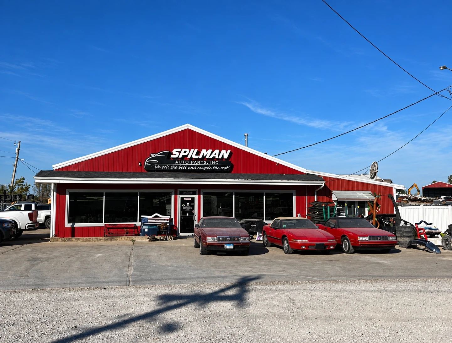 Spilman Auto Parts storefront in Bloomfield, Iowa